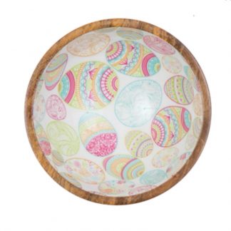 By room Schale Mangoholz Happy Easter 38 cm