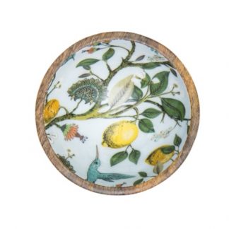 By Room Mangoholz Schale Lemon Bird 18cm