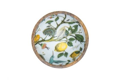 By Room Mangoholz Schale Lemon Bird 18cm
