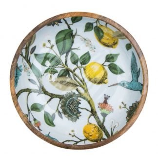 By Room Mangoholz Schale Lemon Bird 38cm