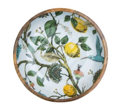 By Room Mangoholz Schale Lemon Bird 38cm