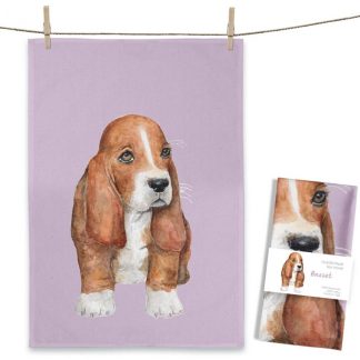 Maluu Design Geschirrtuch Basset Hund
