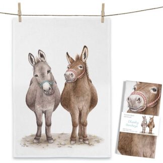 Maluu Design Geschirrtuch Cheeky Donkeys Esel