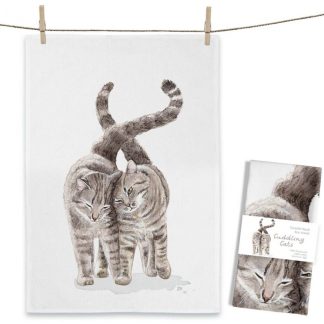 Maluu Design Geschirrtuch Cuddling Cats Katzen