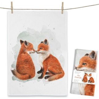Maluu Design Geschirrtuch Füchse Fox
