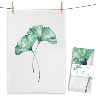 Maluu Design Geschirrtuch Ginkgo Twin Blatt