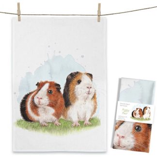 Maluu Design Geschirrtuch Piggy Pair Meerschweinchen