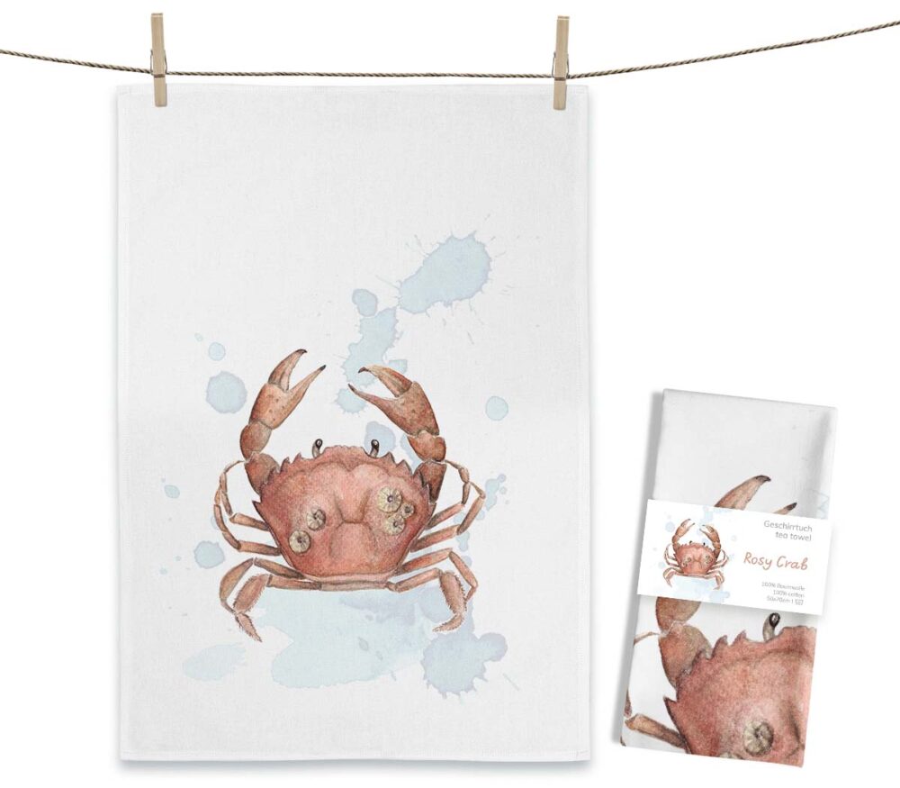 Maluu Design Krabbe Crab Geschirrtuch