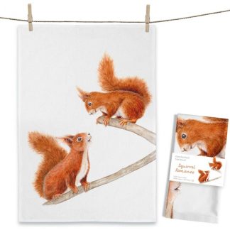 Maluu Design Geschirrtuch Squirrel Romance Eichhörnchen