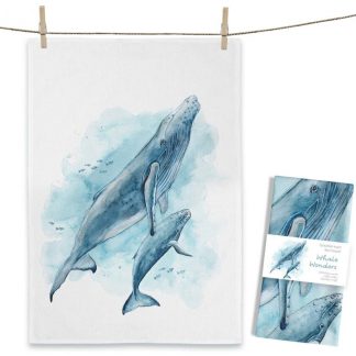 Maluu Design Geschirrtuch Whale Wonders