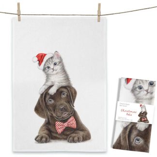 Maluu Design Geschirrtuch Pets Hund Katze