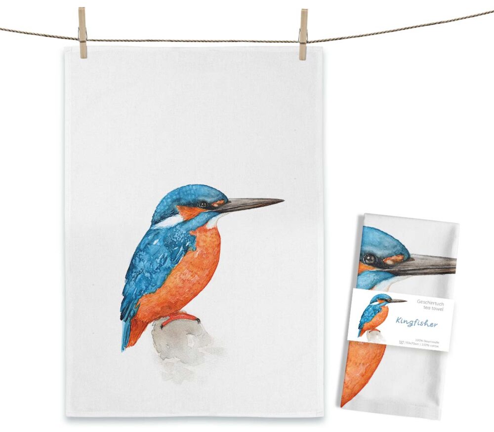 Maluu Design Geschirrtuch Kingfisher