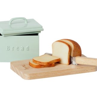 Maileg Miniatur Brotkasten mit Schneidebrett und Messer
