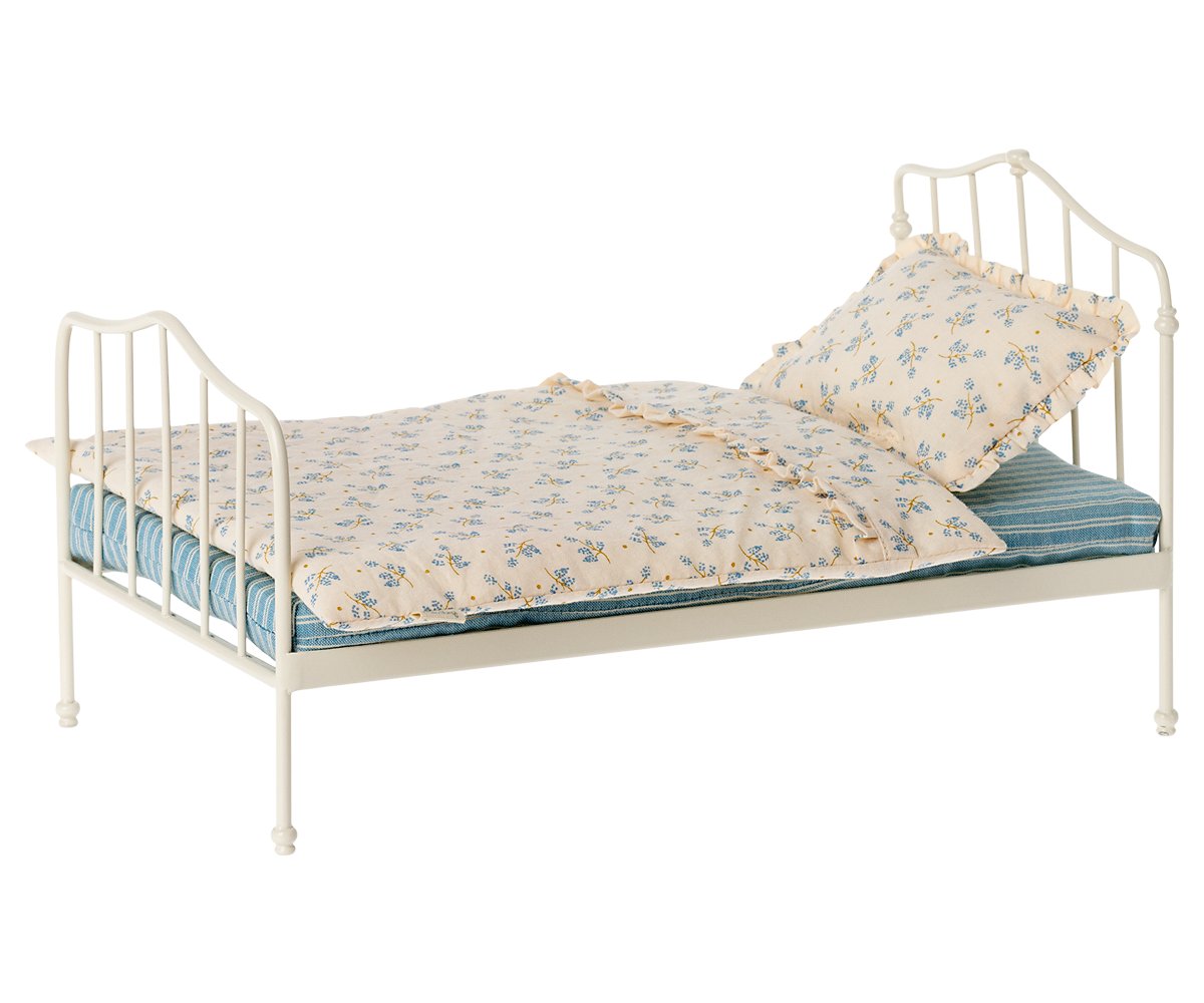 Maileg Vintage Bett Mini Blau