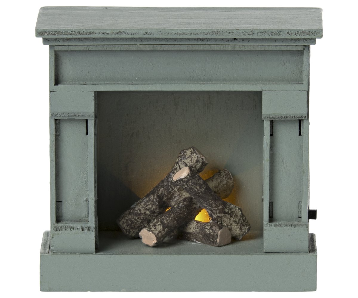 Maileg Miniatur Kamin Maus Blau – Bild 6