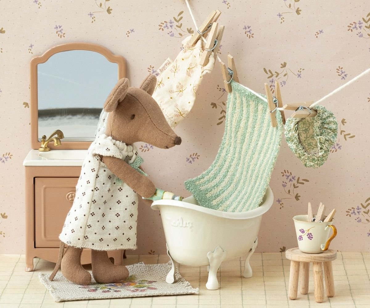 Maileg Vintage Badewanne Maus – Bild 3