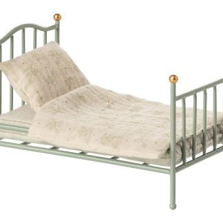 Maileg Vintage Einzelbett Maus Mint