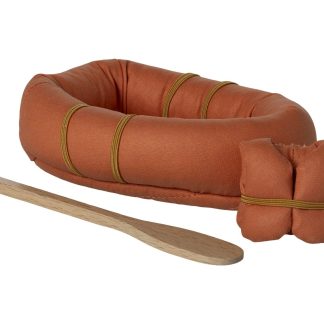 Maileg Schlauchboot Maus mit Schwimmweste und Paddel
