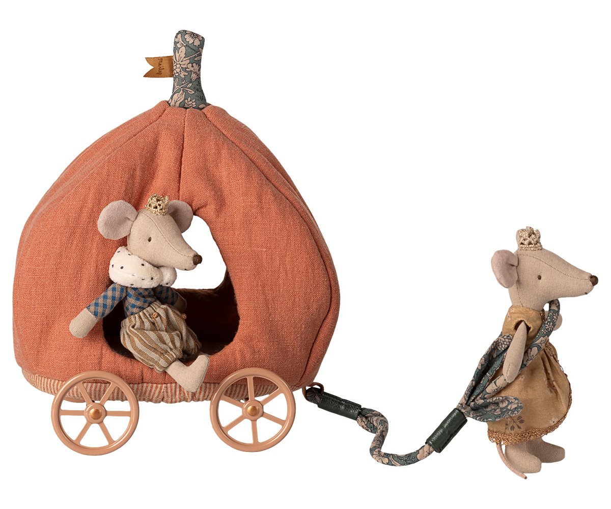 Maileg Kürbiskutsche Maus – Bild 5