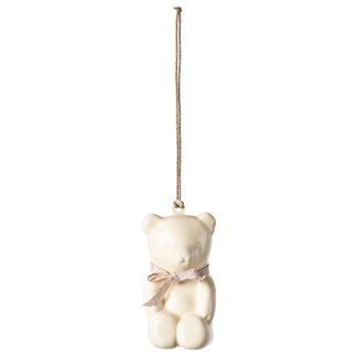 Maileg Metallornament Teddybär Off White/Rosa
