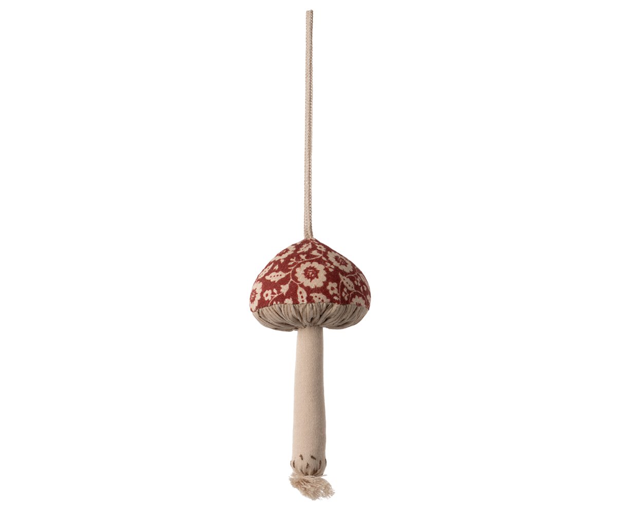 Maileg Stoffornament Pilz Winterblume Rot