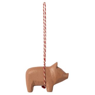 Maileg Holzornament Schwein Altrosa
