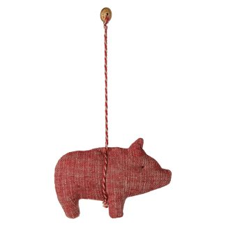 Maileg Stoffornament Schwein Rot