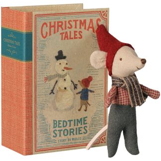 Maileg Weihnachtsmaus Baby im Buch