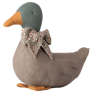Maileg Ente mit Schleife Grau