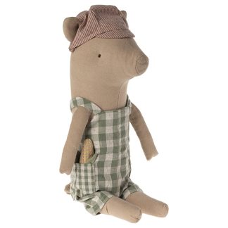 Maileg Schwein Junge mit Overall und Hut