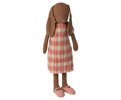 Maileg Hase Größe 3 Schokobraun mit Sommerkleid