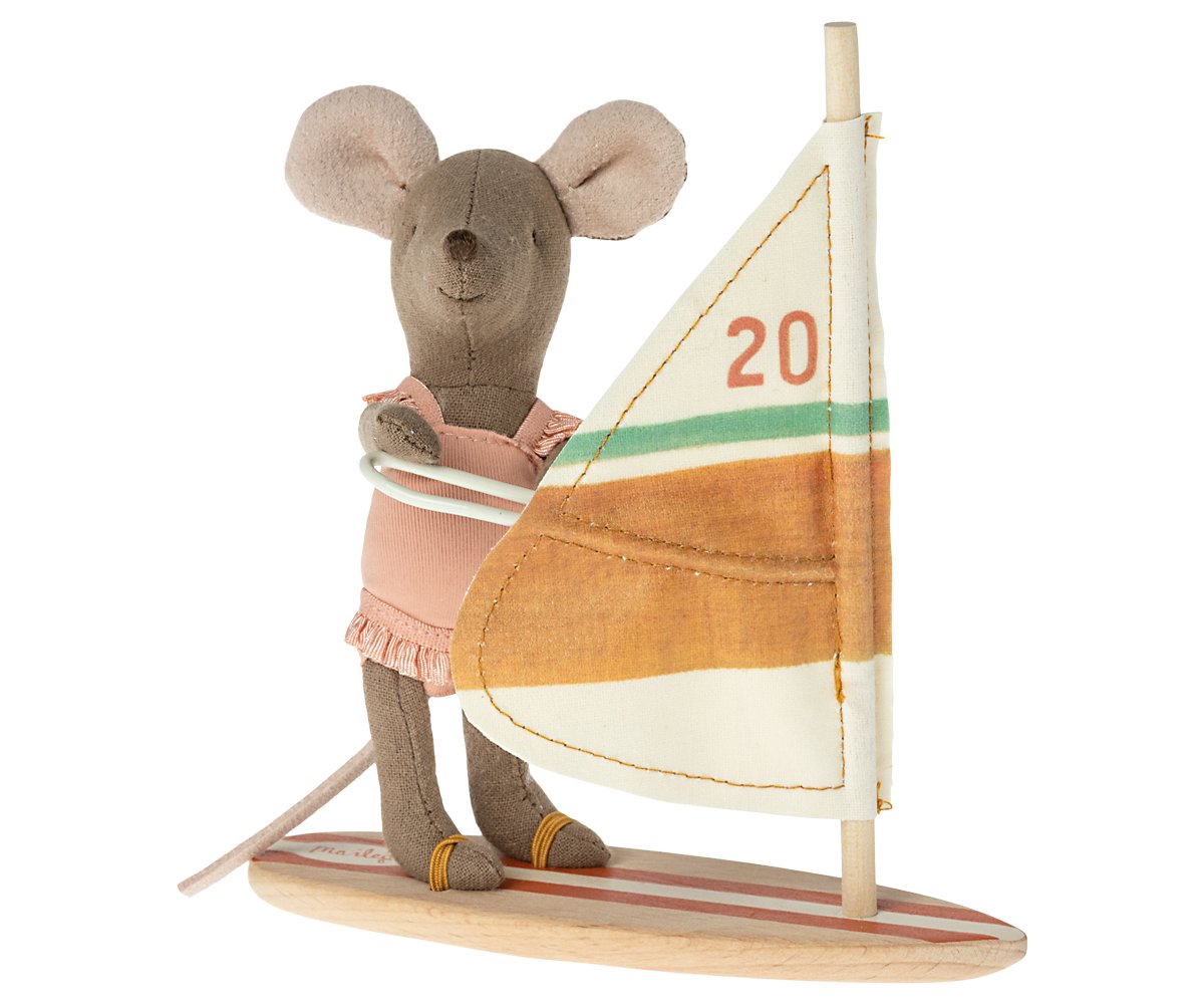 Maileg Strandmaus Surferin Kleine Schwester