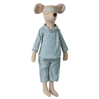 Maileg Maus Maxi im Pyjama mit Schlafmaske