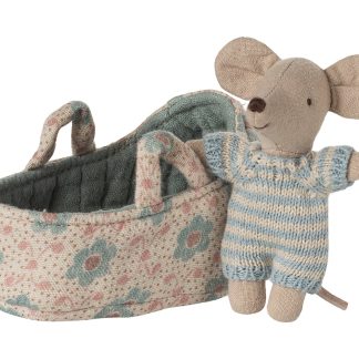 Maileg Babymaus in Tragetasche Blau