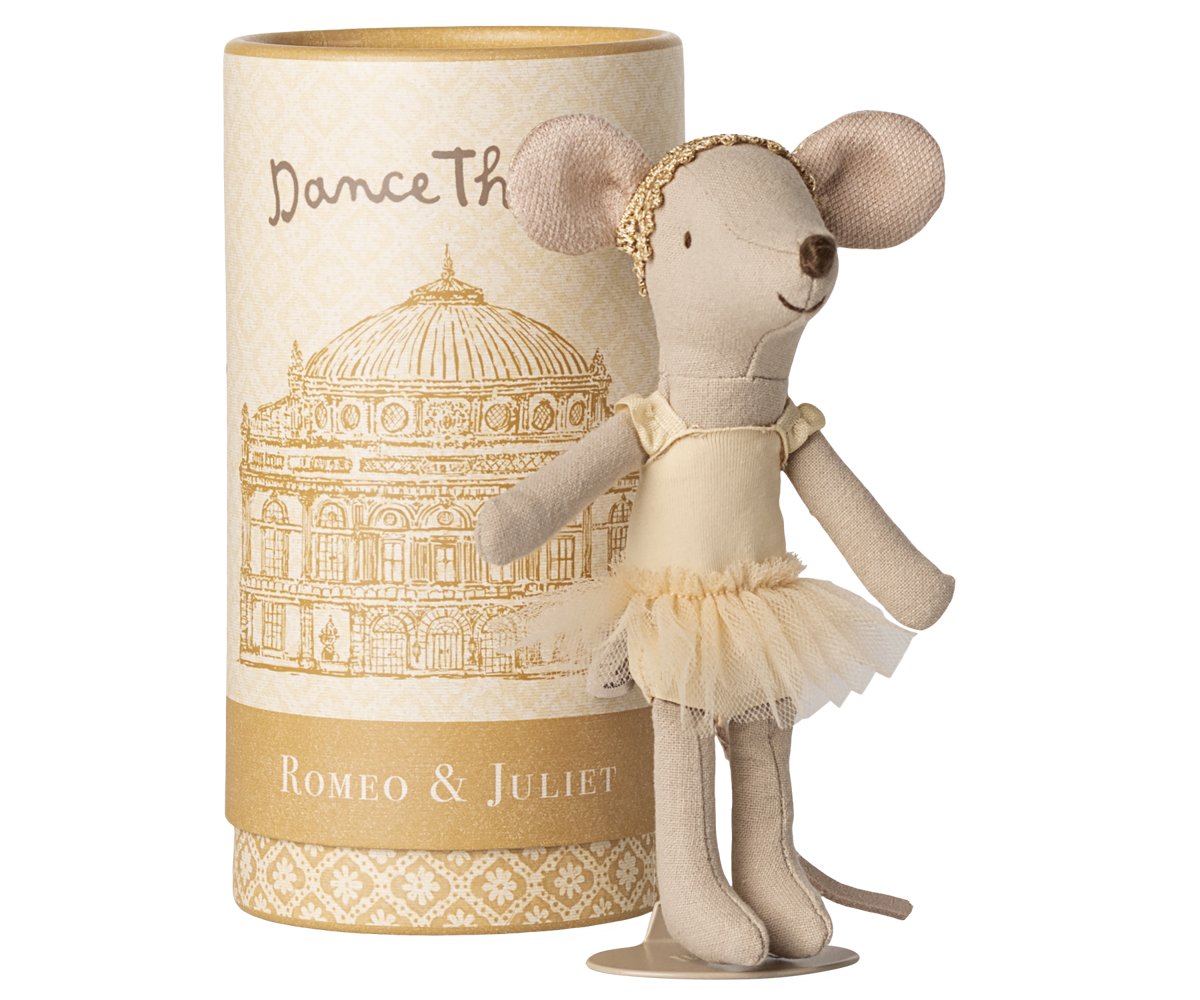 Maileg Ballettmaus Große Schwester in Geschenkröhre