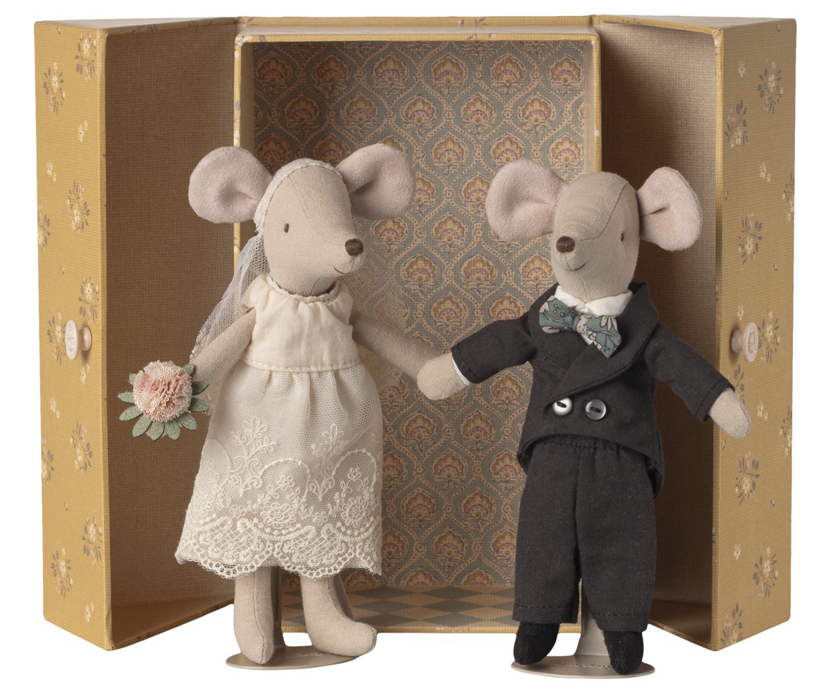 Maileg Hochzeitsmäuse Mama und Papa in Geschenkbox