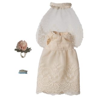Maileg Hochzeitskleid Mama Maus