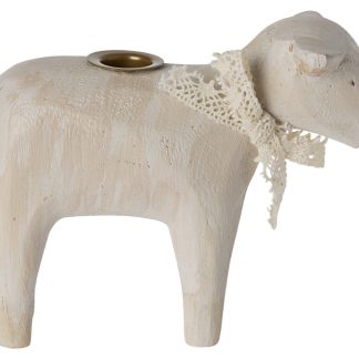 Maileg Kerzenhalter Lamm Off White