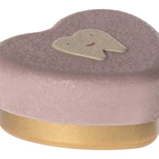 Maileg Zahndose Herz Klein rosa gold