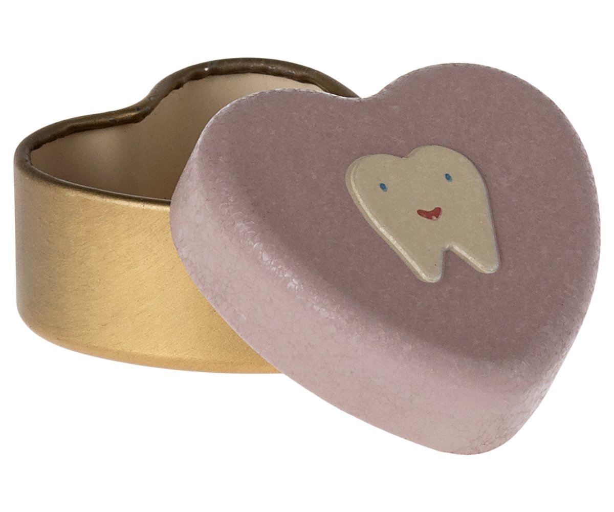 Maileg Zahndose Herz Klein rosa gold – Bild 2