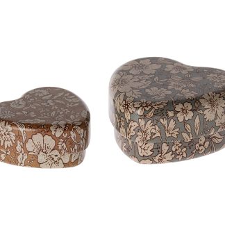 Maileg Herzdosen-Set Klein Ocker 2-teilig