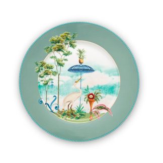 Pip Studio Jolie Flower türkis Plate Teller 21cm
