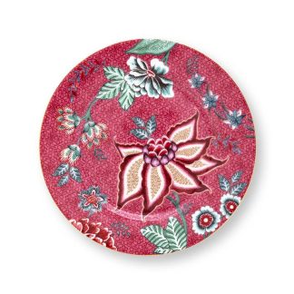 Pip Studio Flower Festival dark pink Plate Teller 17cm