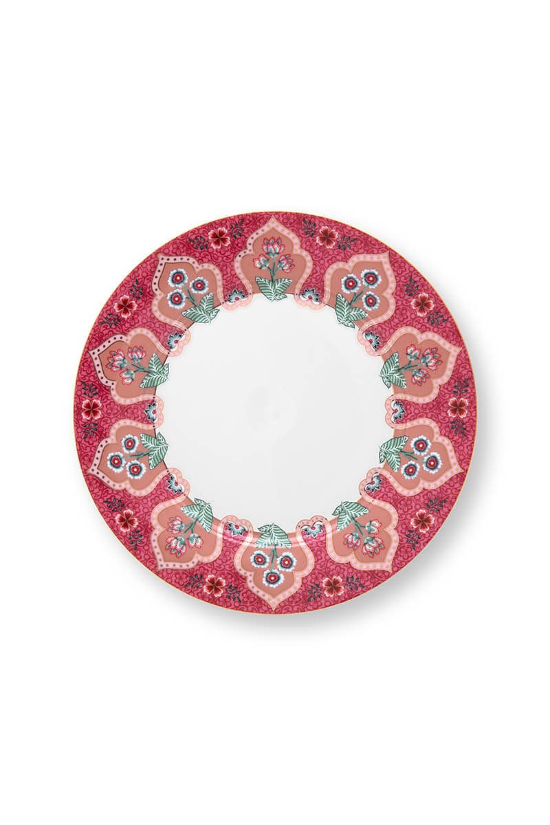 Pip Studio Flower Festival dark pink Plate Teller 21cm