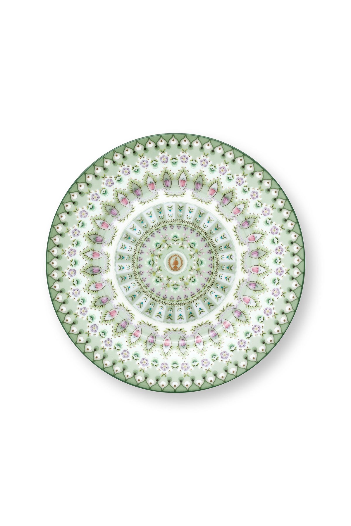 Pip Studio Lily & Lotus green Plate Teller 17cm