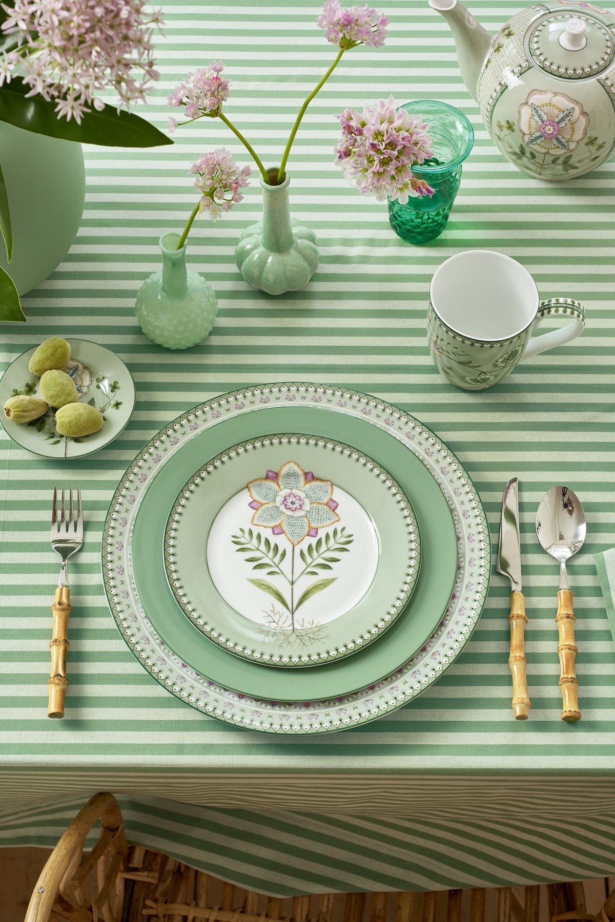 Pip Studio Lily & Lotus green Plate Teller 21 cm – Bild 3