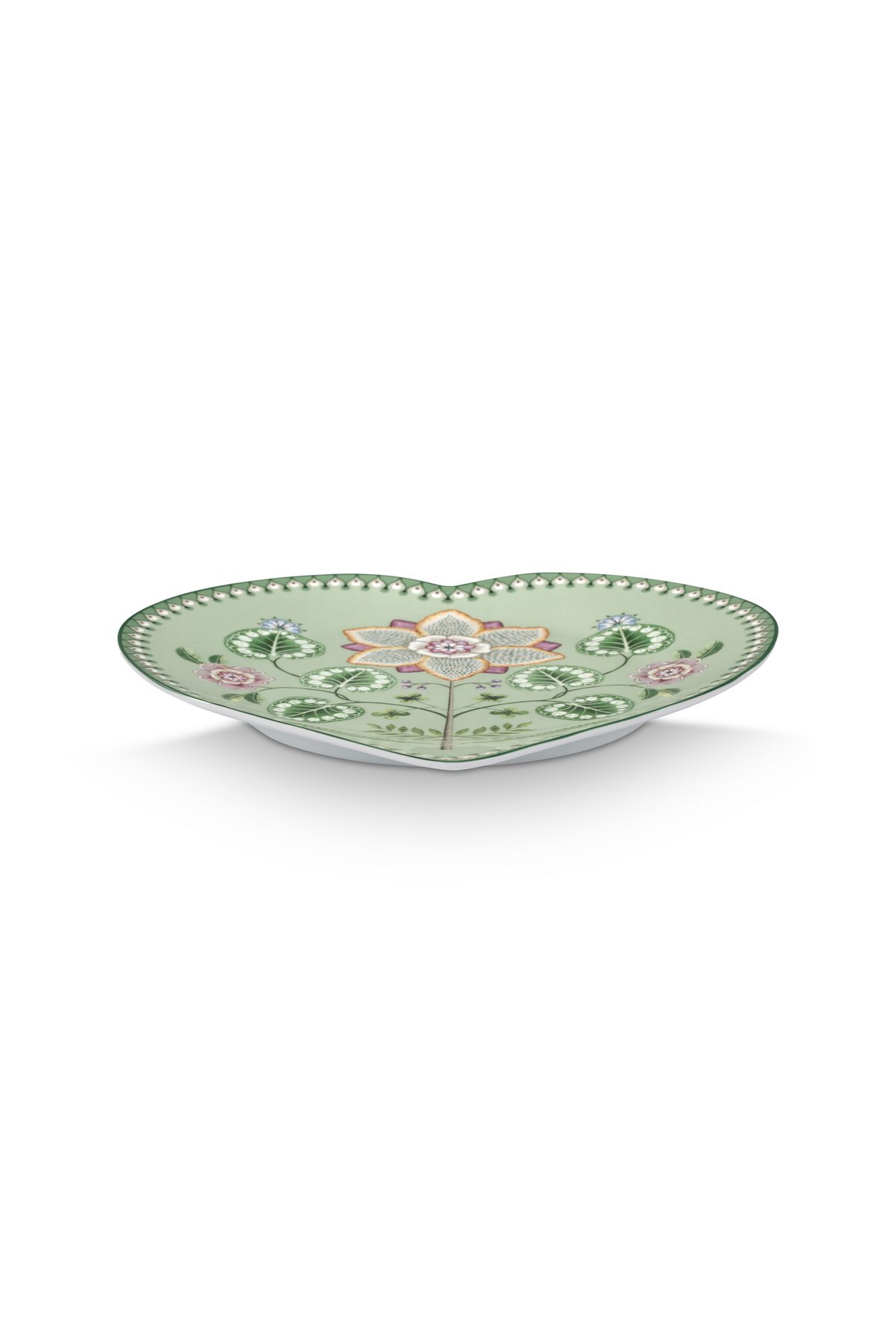 Pip Studio Lily&Lotus green Plate Herz Teller 2er Set 21cm – Bild 4