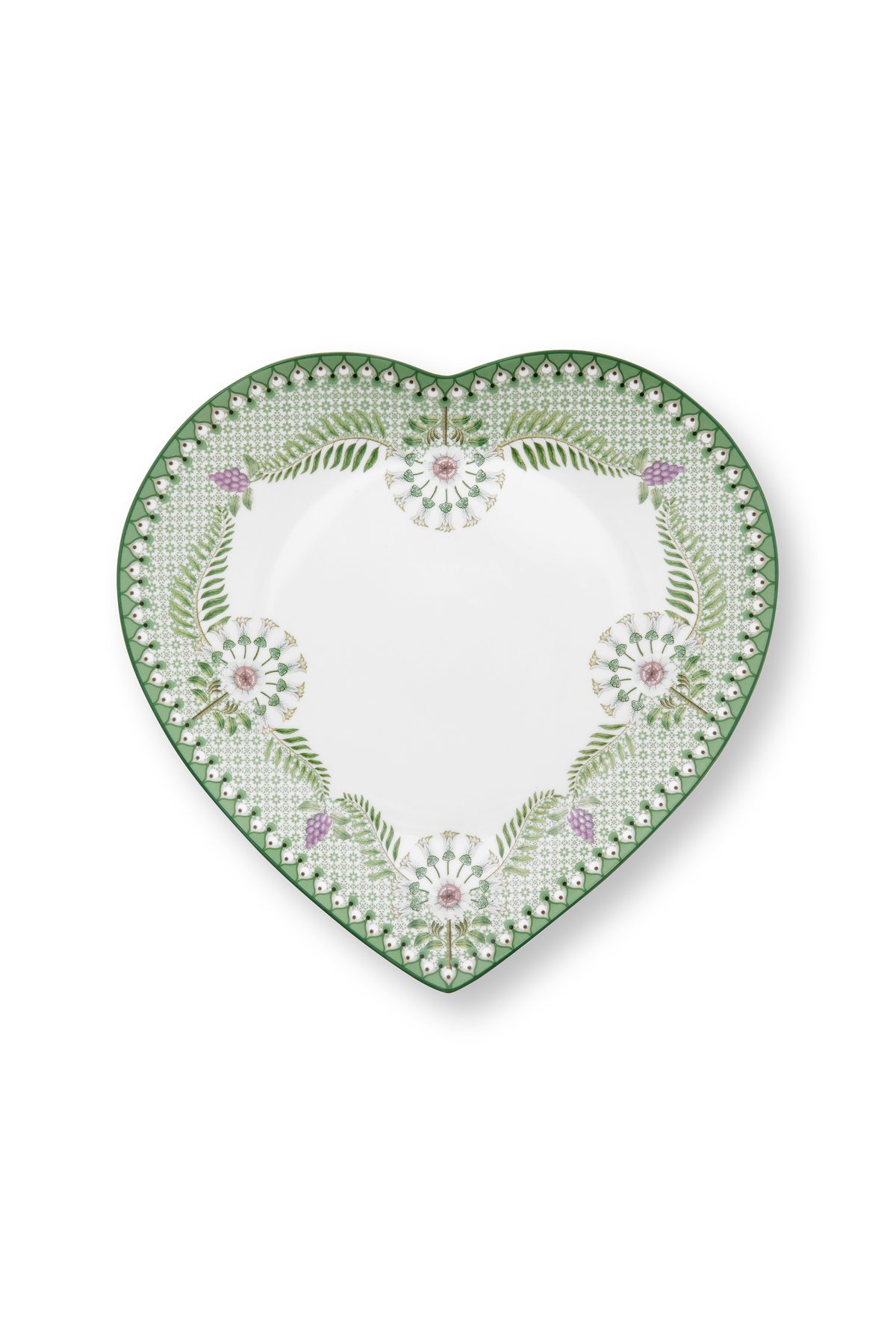 Pip Studio Lily&Lotus green Plate Herz Teller 2er Set 21cm – Bild 5