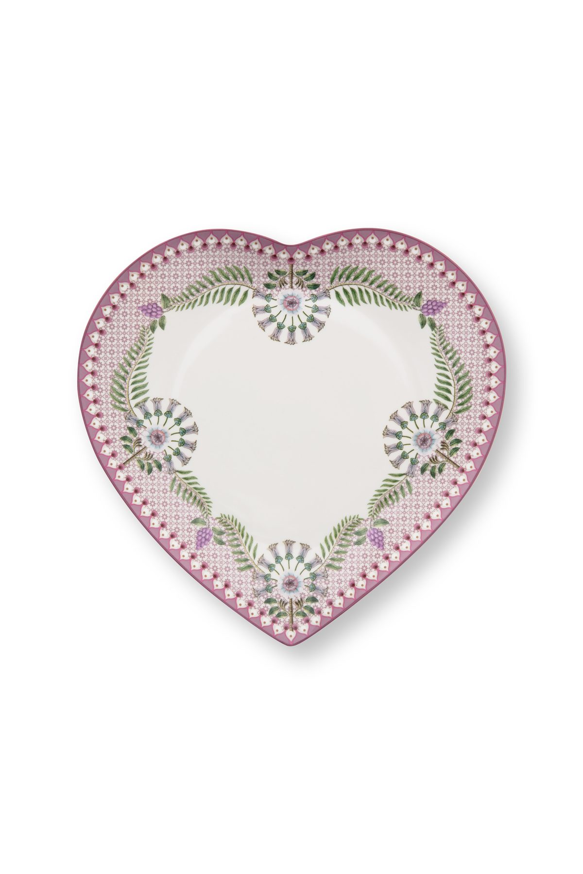 Pip Studio Lily&Lotus lila 2 tlg. Set Herz Teller 21.5cm – Bild 5