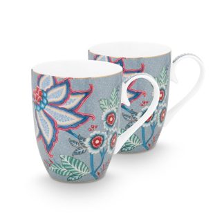 Pip Studio Flower Festival blue Mug Tasse 350 ml